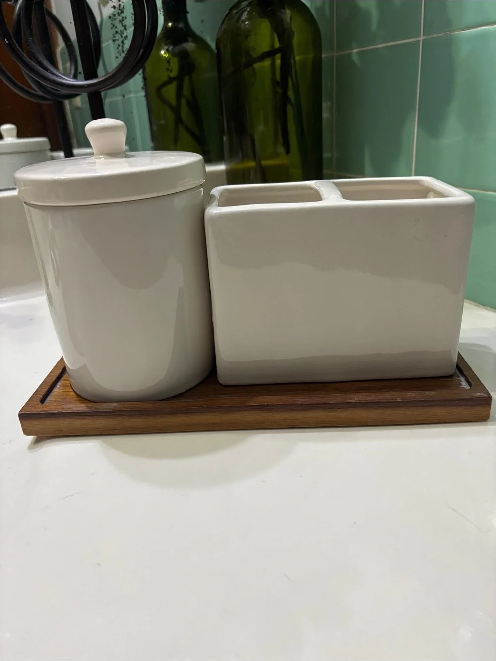 Rae Dunn Artisan Collection by Magenta “Brushes & Things” bathroom or vanity set